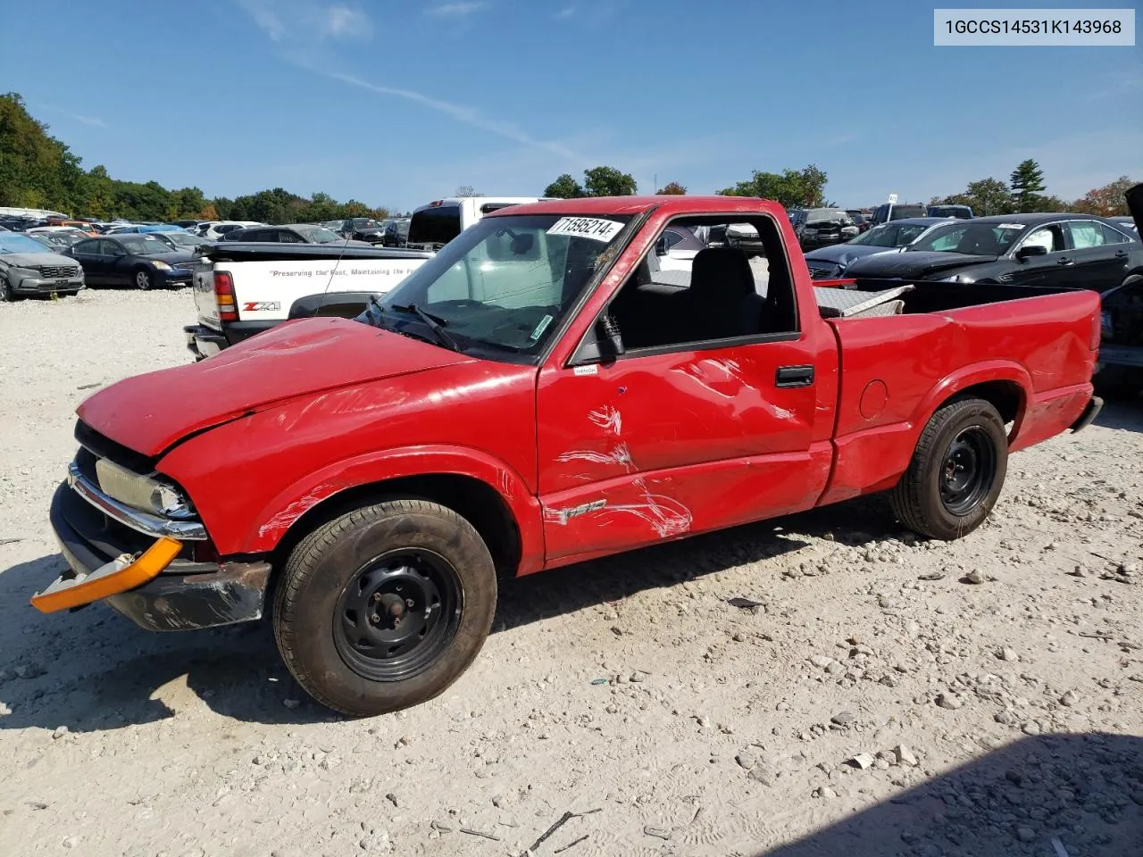 1GCCS14531K143968 2001 Chevrolet S Truck S10