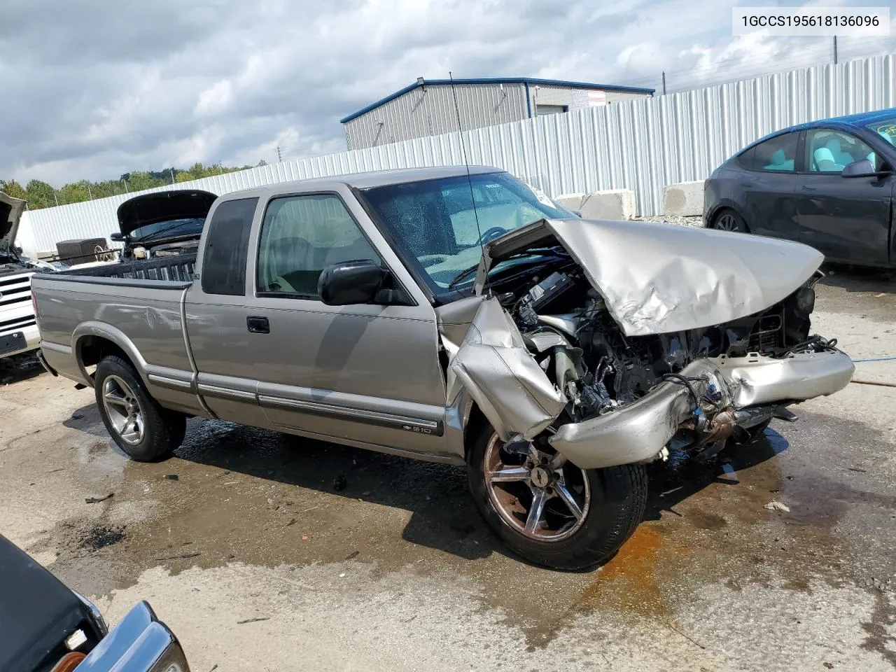 2001 Chevrolet S Truck S10 VIN: 1GCCS195618136096 Lot: 72679234