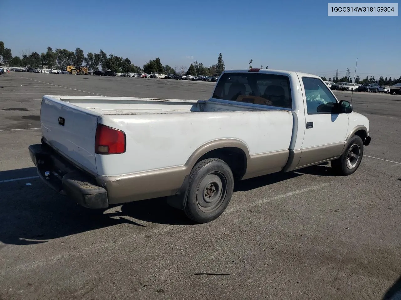 2001 Chevrolet S Truck S10 VIN: 1GCCS14W318159304 Lot: 73798854