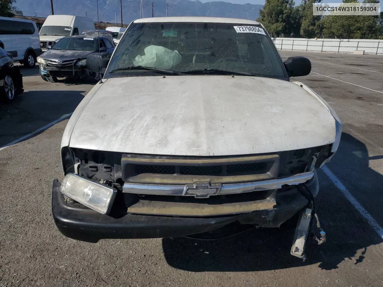 2001 Chevrolet S Truck S10 VIN: 1GCCS14W318159304 Lot: 73798854