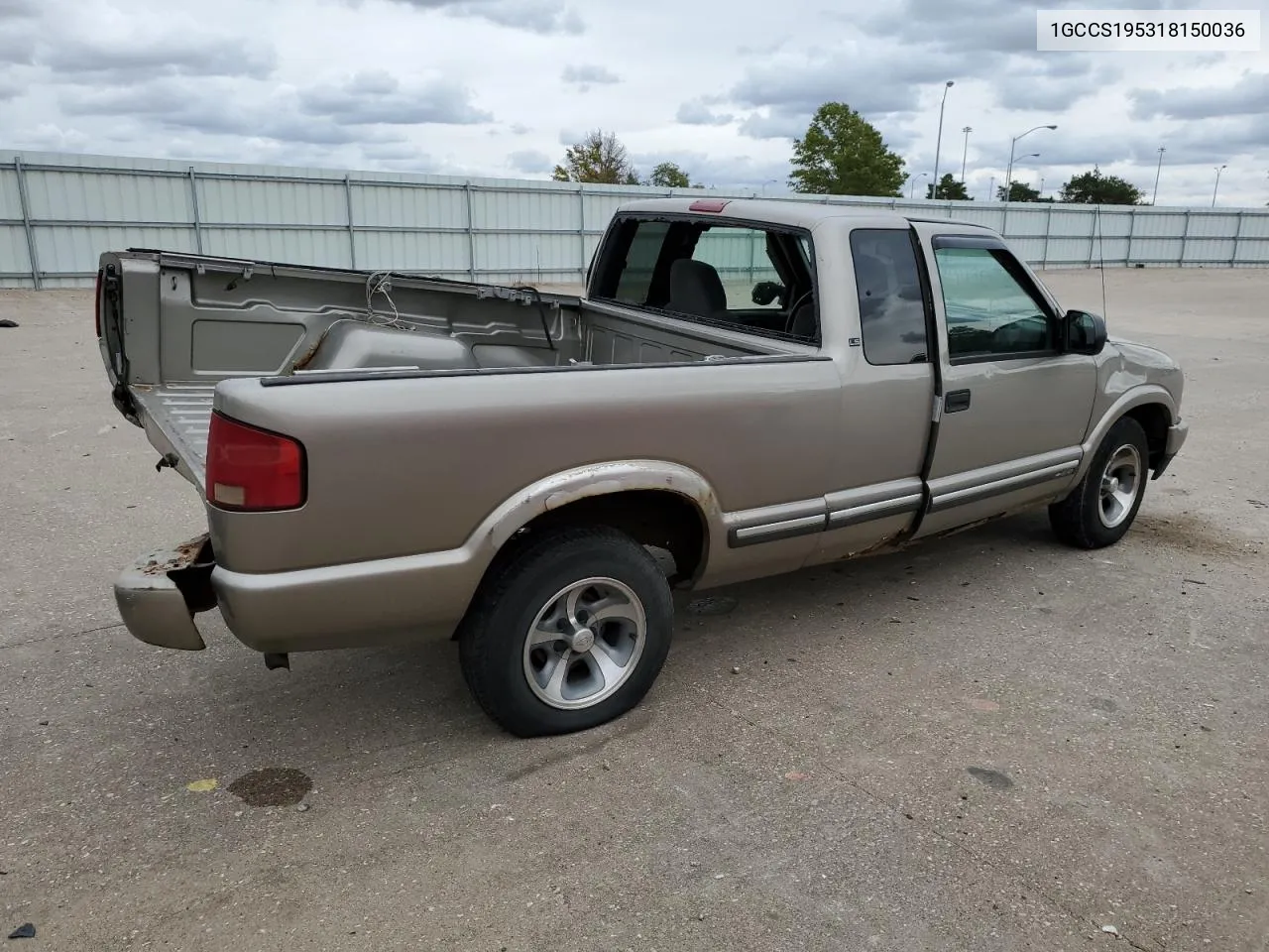 2001 Chevrolet S Truck S10 VIN: 1GCCS195318150036 Lot: 76132484