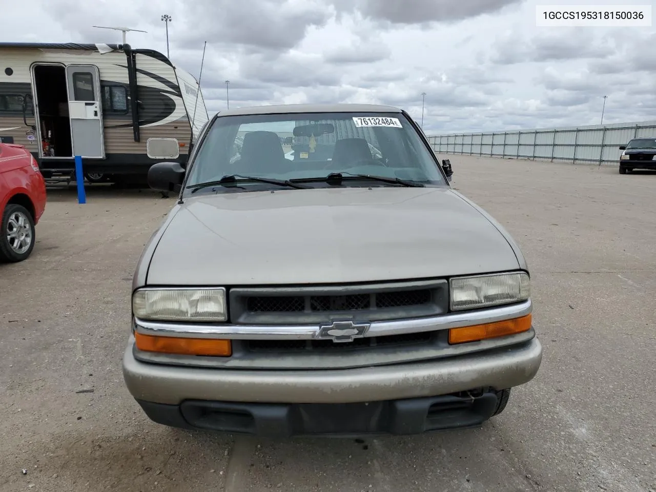 2001 Chevrolet S Truck S10 VIN: 1GCCS195318150036 Lot: 76132484