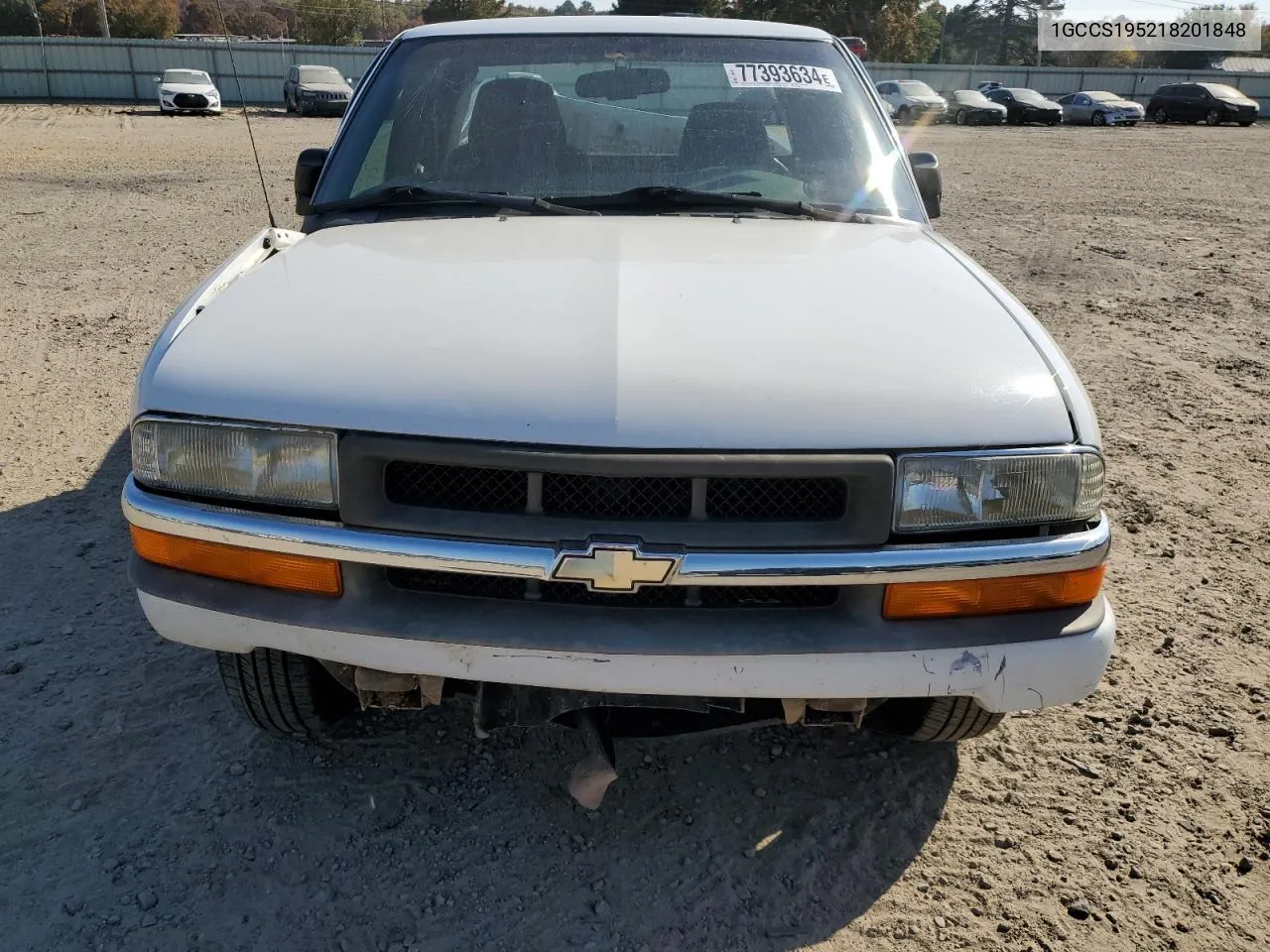 1GCCS195218201848 2001 Chevrolet S Truck S10