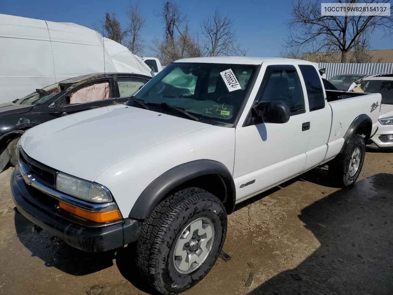 2002 Chevrolet S Truck S10 VIN: 1GCCT19W828154137 Lot: 43566524