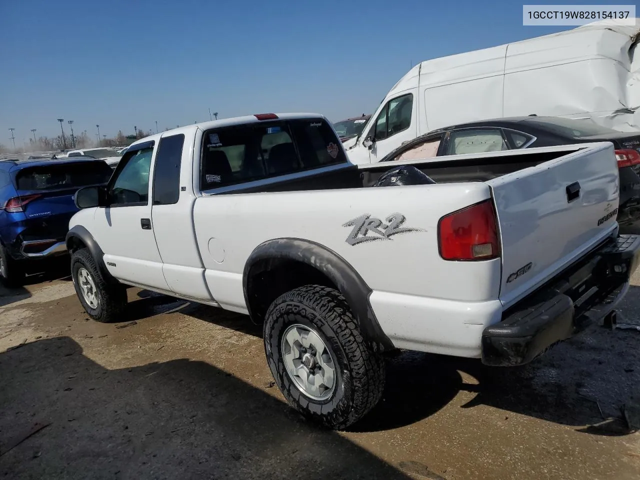 2002 Chevrolet S Truck S10 VIN: 1GCCT19W828154137 Lot: 43566524