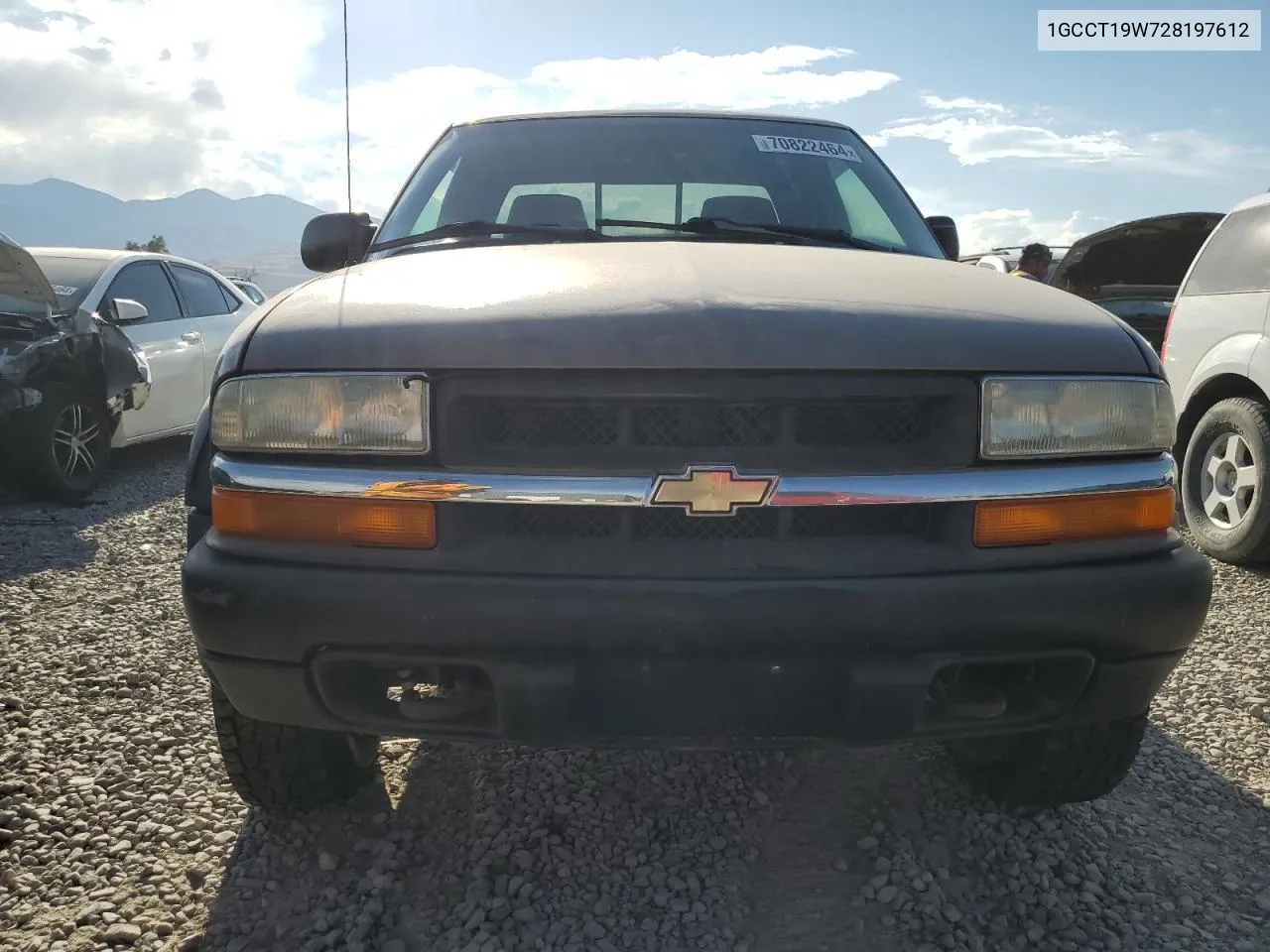 2002 Chevrolet S Truck S10 VIN: 1GCCT19W728197612 Lot: 70822464