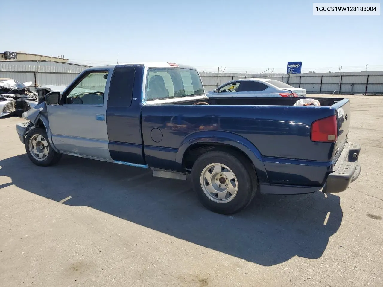 2002 Chevrolet S Truck S10 VIN: 1GCCS19W128188004 Lot: 71224194