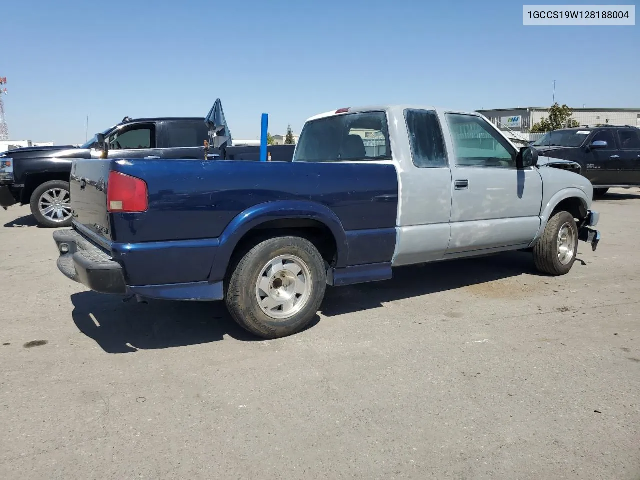 2002 Chevrolet S Truck S10 VIN: 1GCCS19W128188004 Lot: 71224194