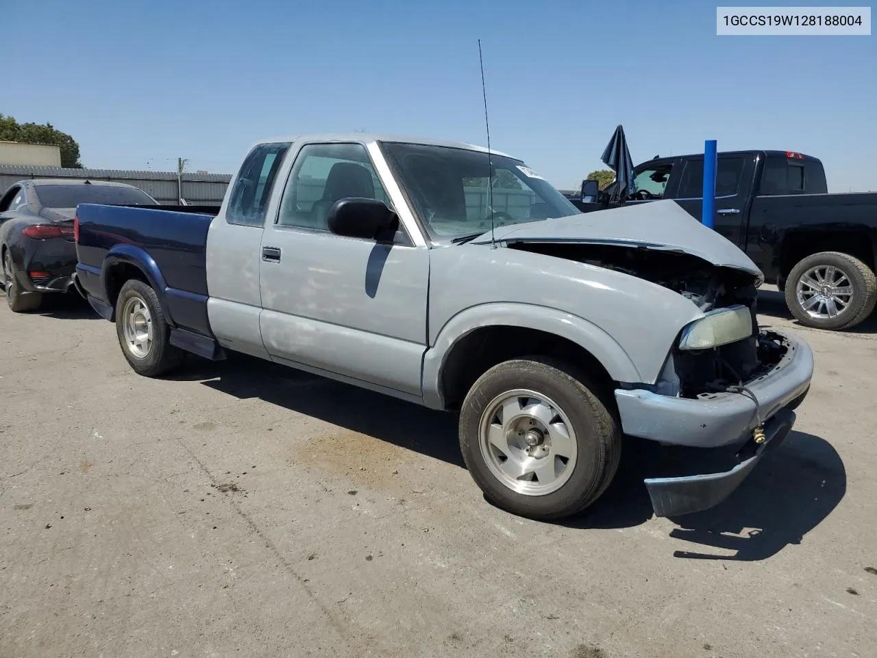 2002 Chevrolet S Truck S10 VIN: 1GCCS19W128188004 Lot: 71224194