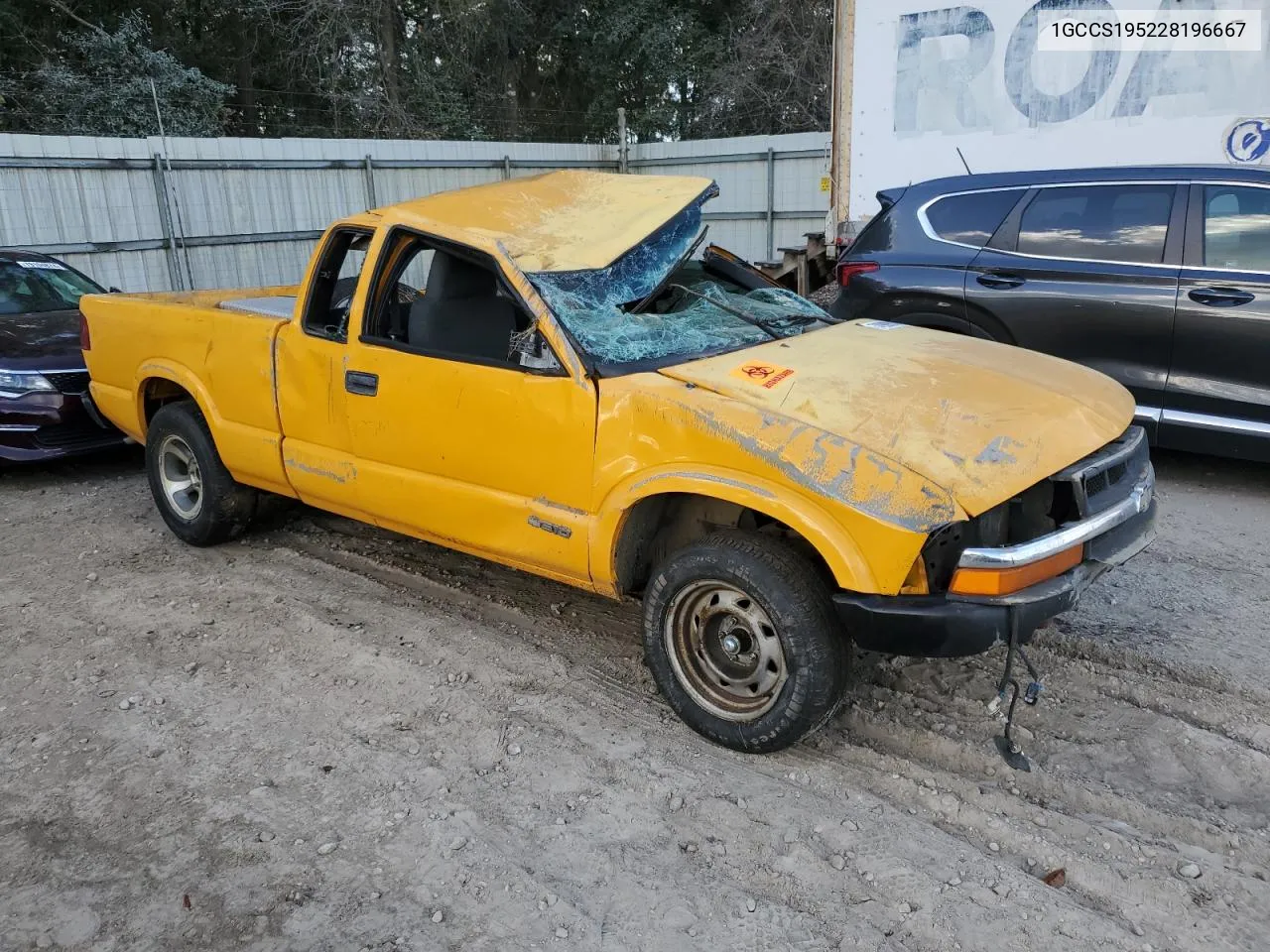 2002 Chevrolet S Truck S10 VIN: 1GCCS195228196667 Lot: 74998614