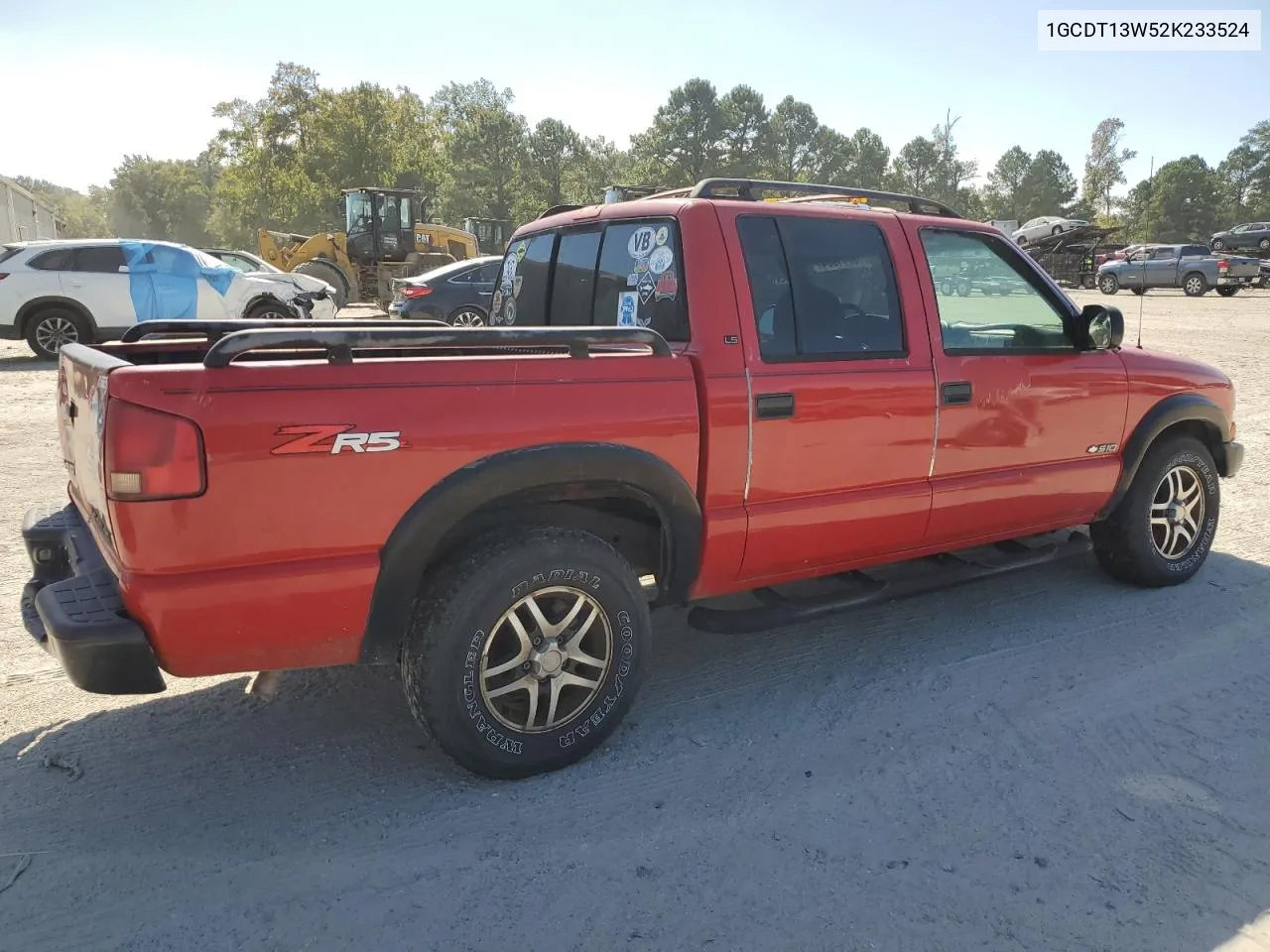 2002 Chevrolet S Truck S10 VIN: 1GCDT13W52K233524 Lot: 75771084