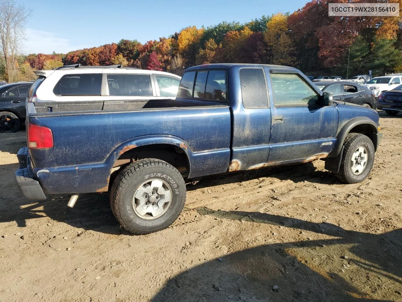 2002 Chevrolet S Truck S10 VIN: 1GCCT19WX28156410 Lot: 77406074