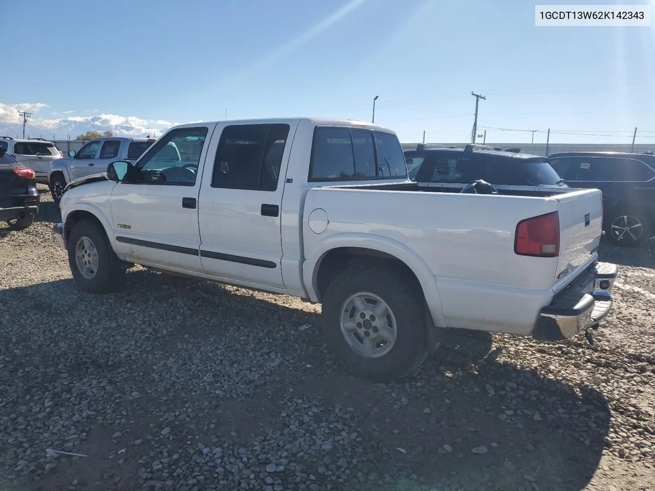 2002 Chevrolet S Truck S10 VIN: 1GCDT13W62K142343 Lot: 79136434