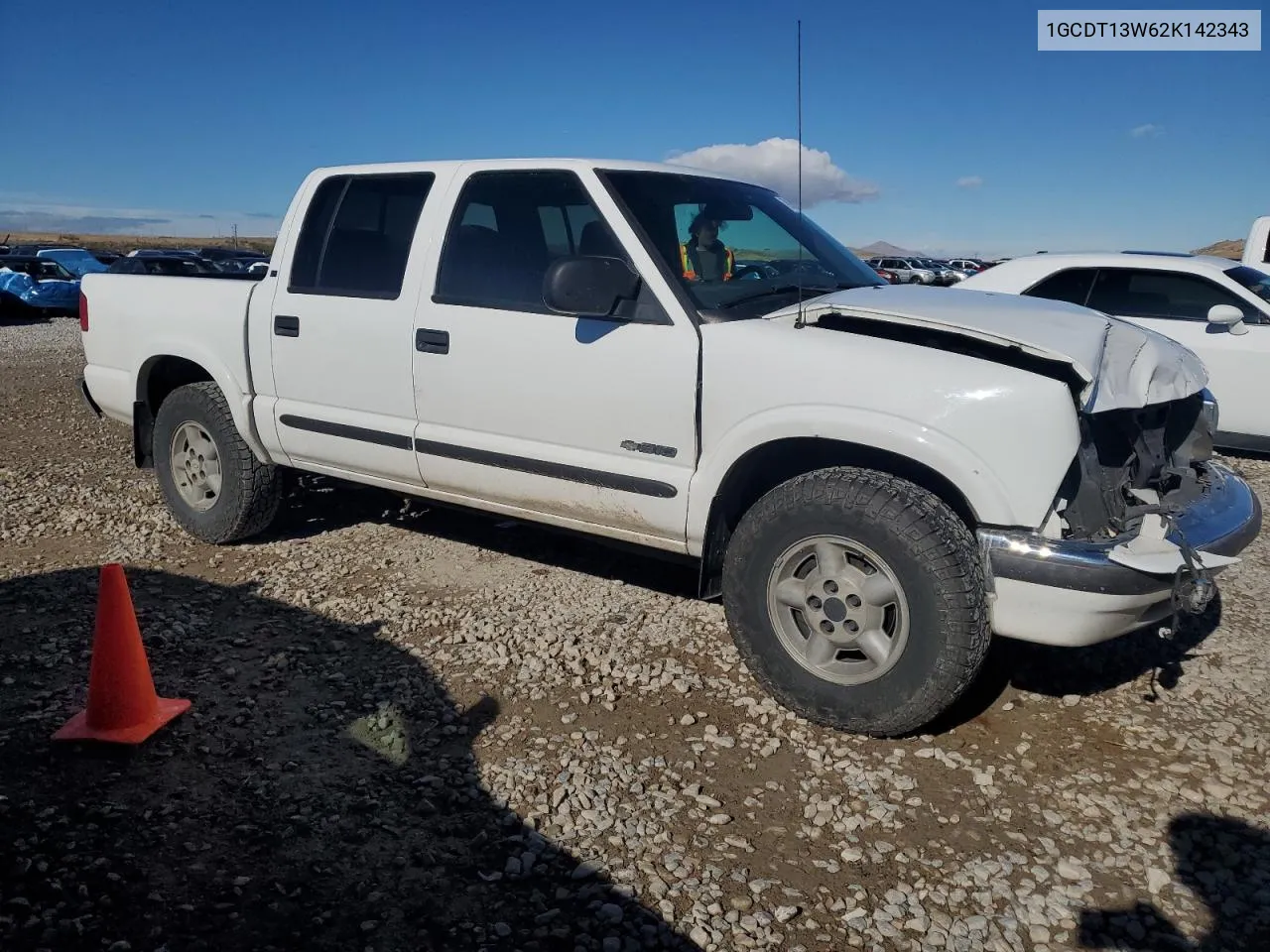 2002 Chevrolet S Truck S10 VIN: 1GCDT13W62K142343 Lot: 79136434