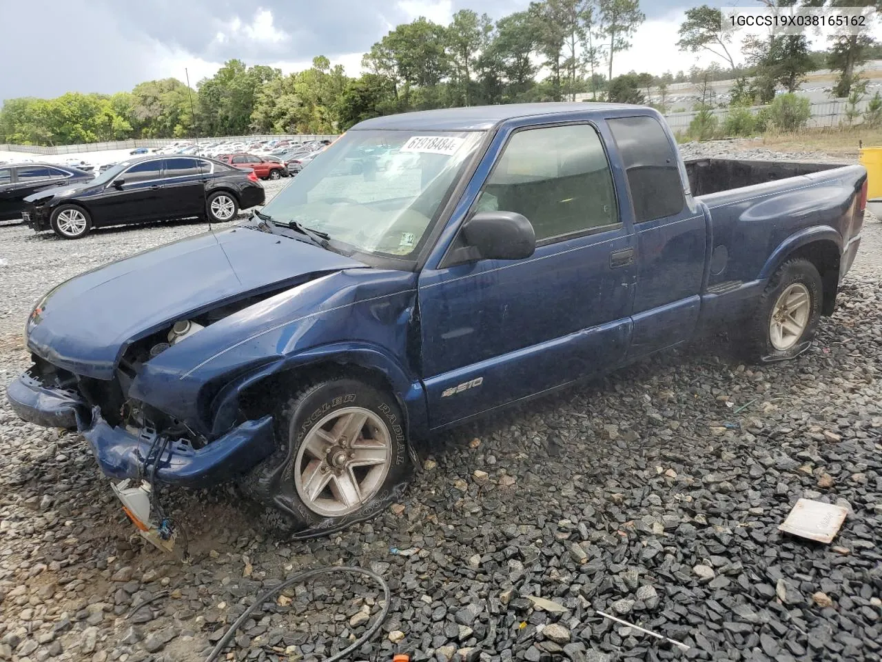 2003 Chevrolet S Truck S10 VIN: 1GCCS19X038165162 Lot: 61918484