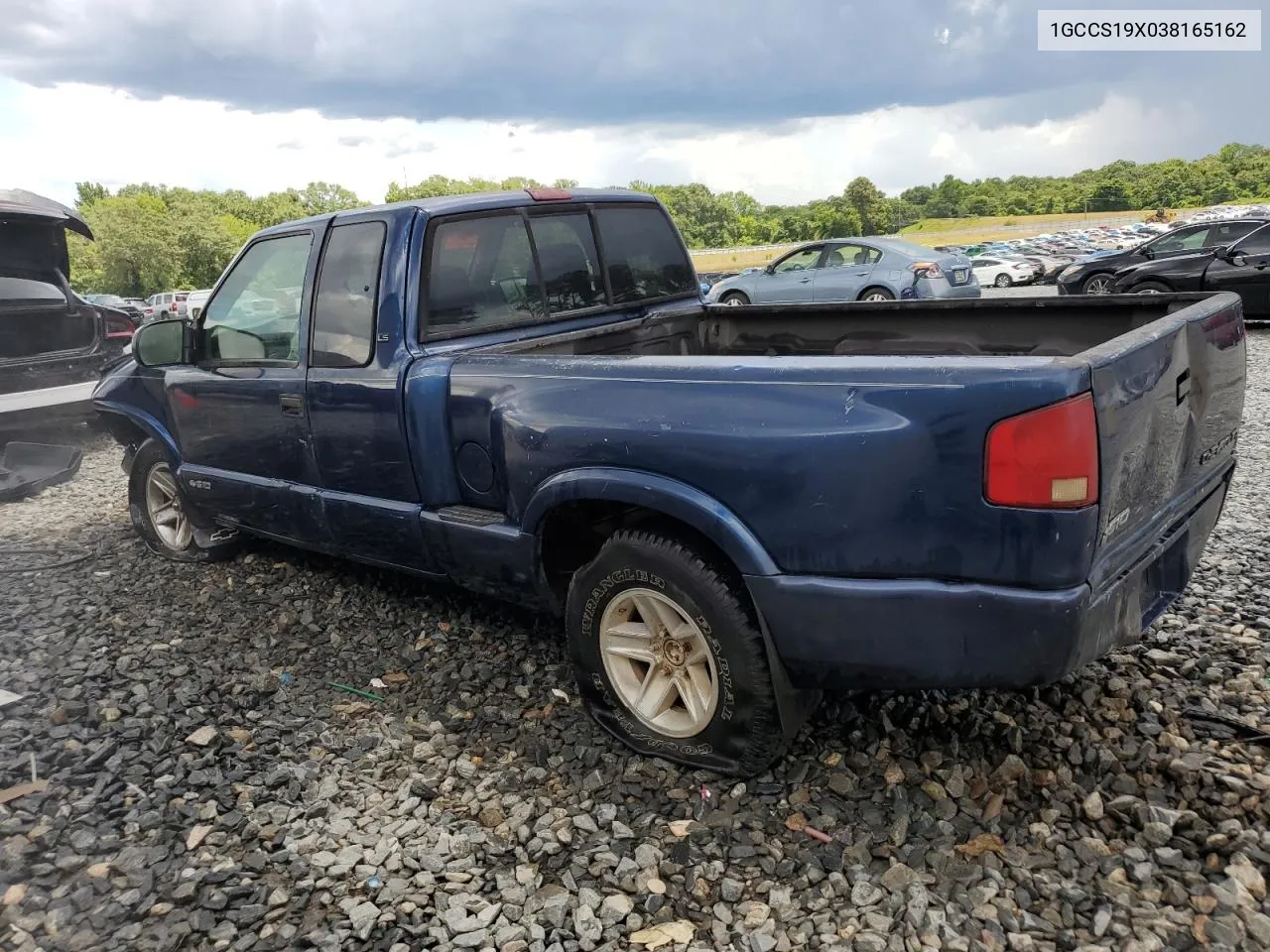 2003 Chevrolet S Truck S10 VIN: 1GCCS19X038165162 Lot: 61918484