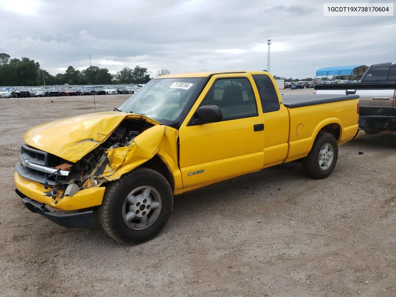 2003 Chevrolet S Truck S10 VIN: 1GCDT19X738170604 Lot: 71738764