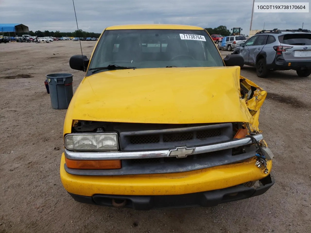 2003 Chevrolet S Truck S10 VIN: 1GCDT19X738170604 Lot: 71738764