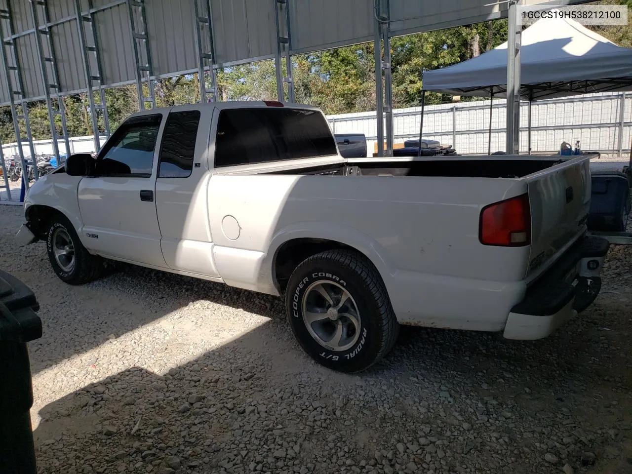 2003 Chevrolet S Truck S10 VIN: 1GCCS19H538212100 Lot: 74778164