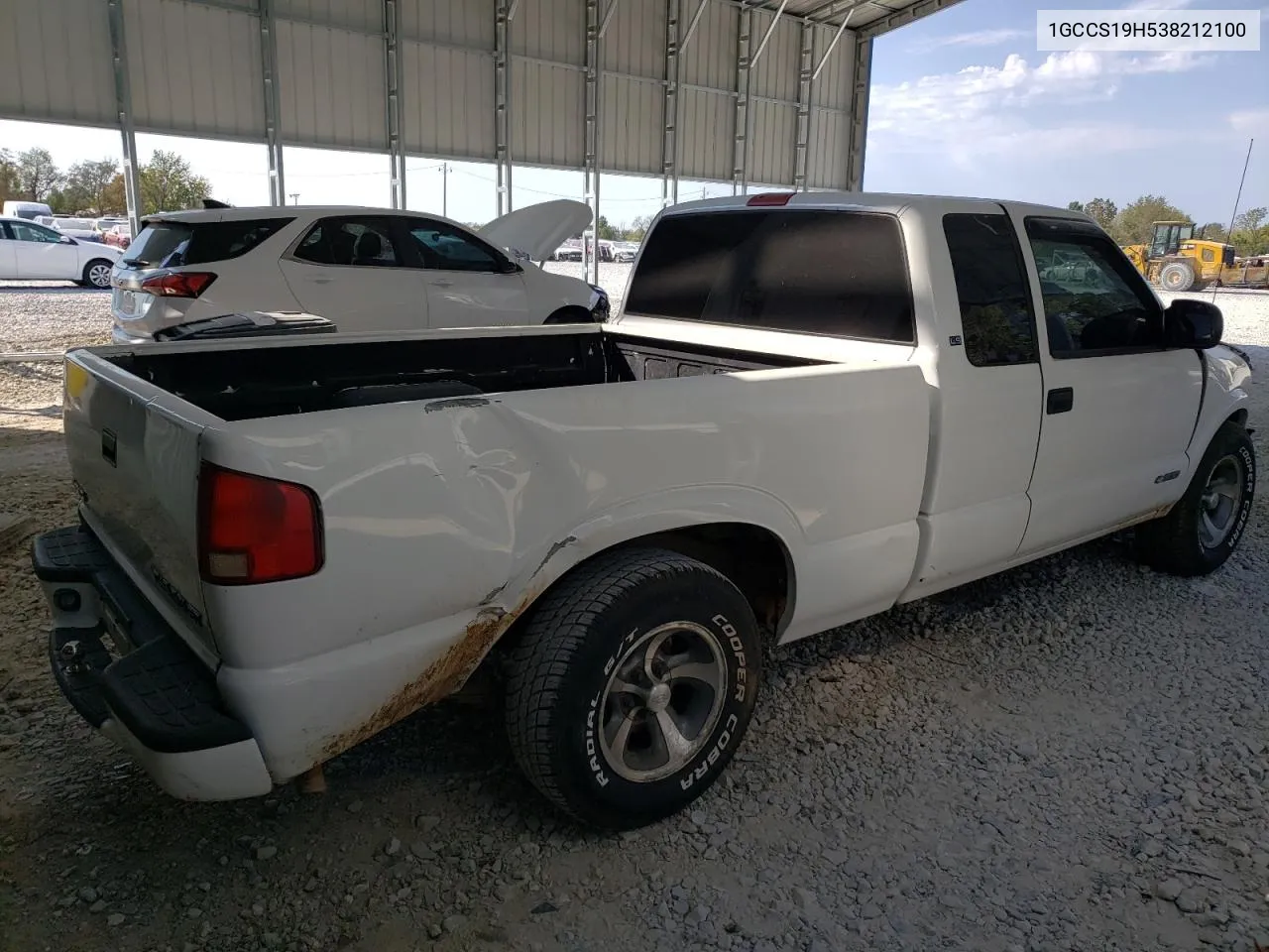 2003 Chevrolet S Truck S10 VIN: 1GCCS19H538212100 Lot: 74778164