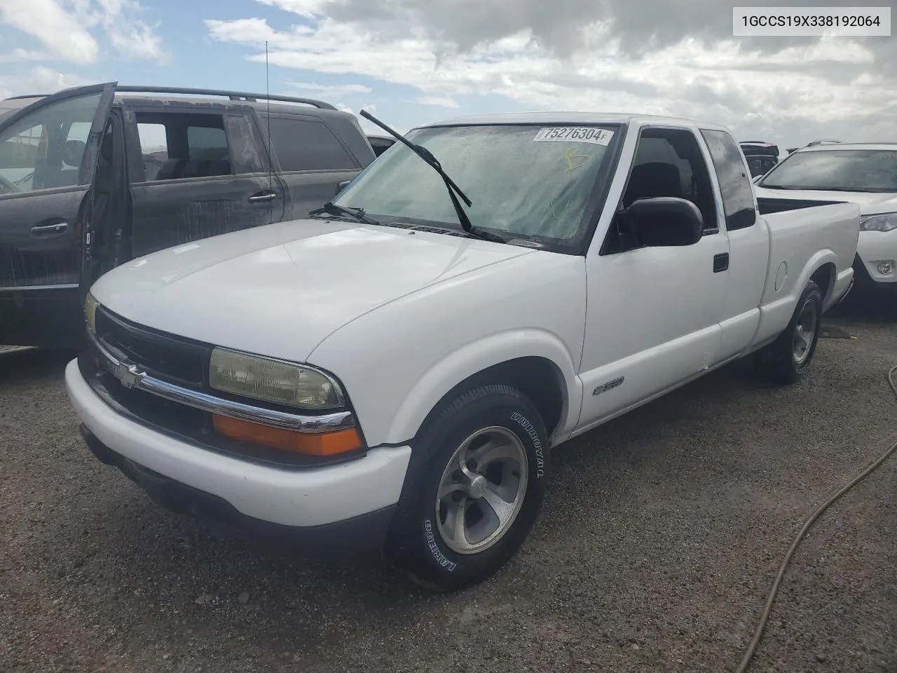 2003 Chevrolet S Truck S10 VIN: 1GCCS19X338192064 Lot: 75276304