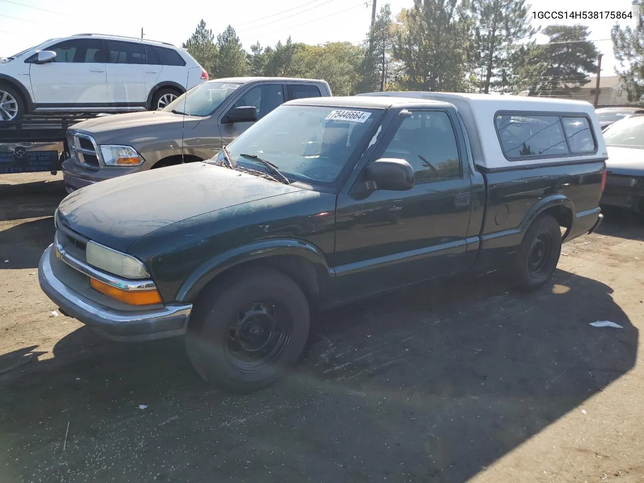 2003 Chevrolet S Truck S10 VIN: 1GCCS14H538175864 Lot: 75446664