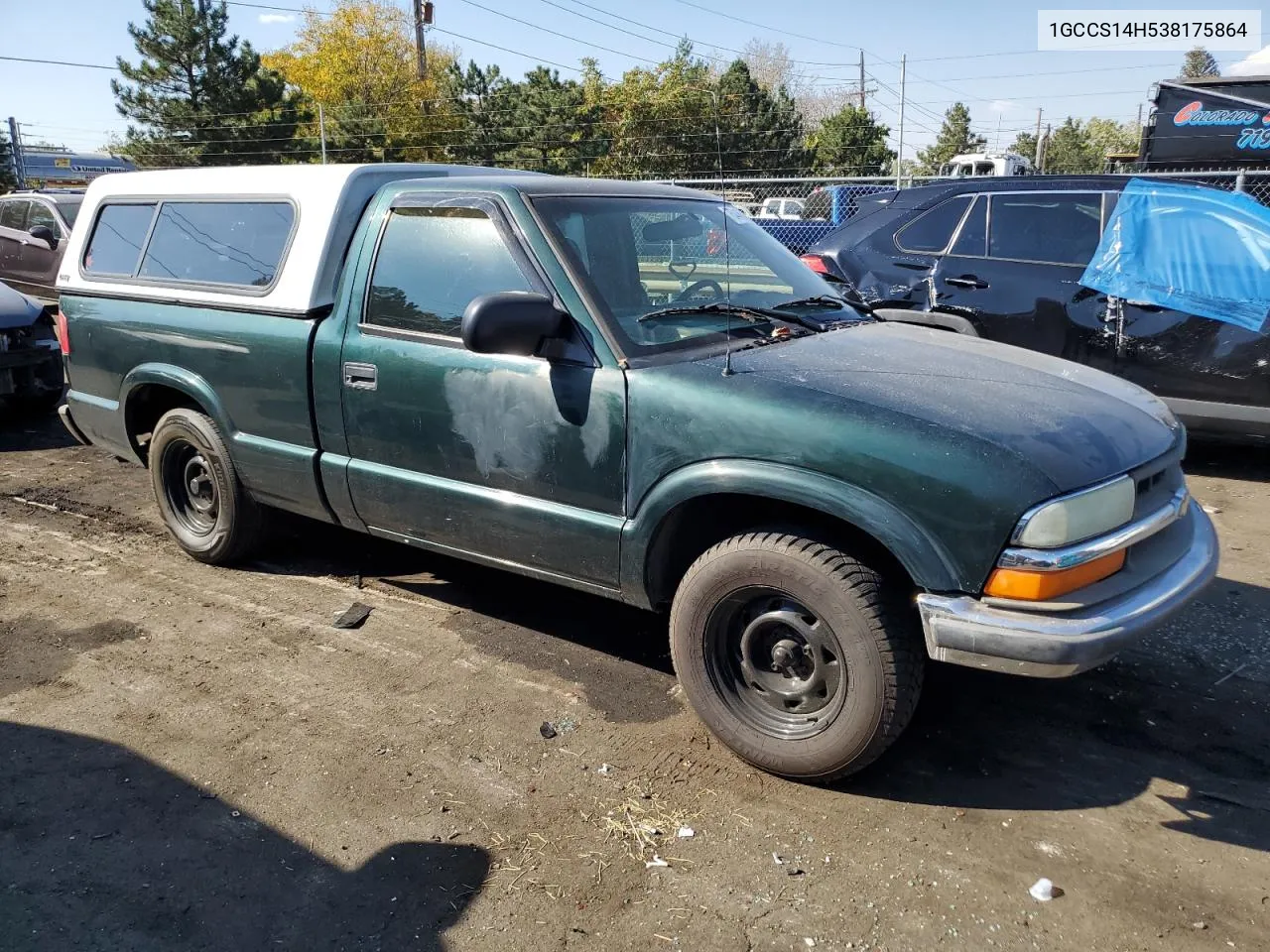 2003 Chevrolet S Truck S10 VIN: 1GCCS14H538175864 Lot: 75446664