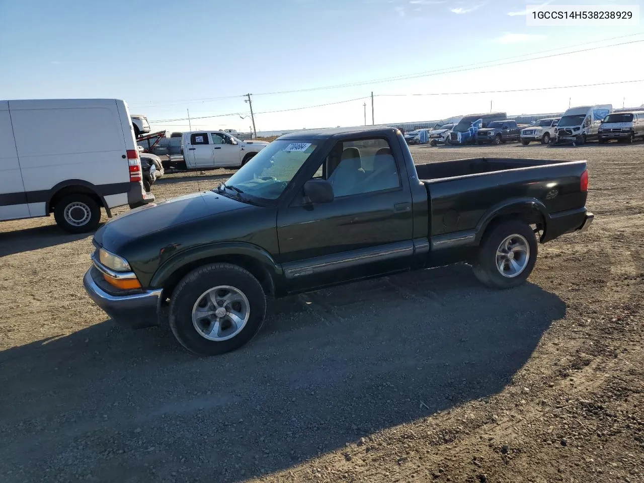 2003 Chevrolet S Truck S10 VIN: 1GCCS14H538238929 Lot: 77004664