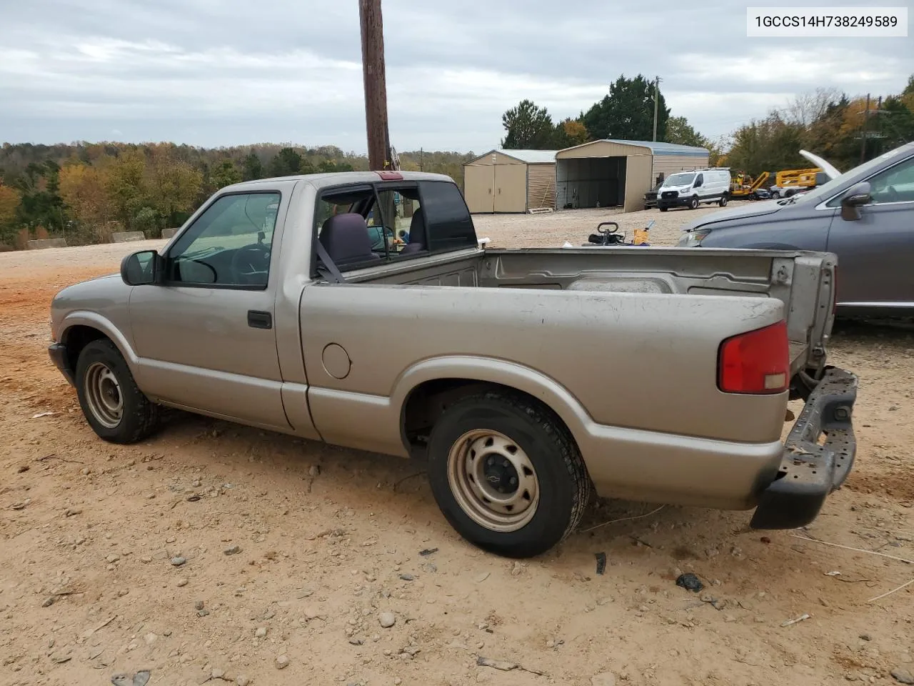 2003 Chevrolet S Truck S10 VIN: 1GCCS14H738249589 Lot: 78395474