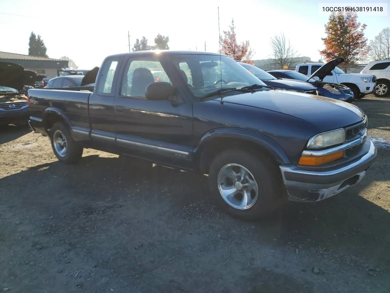 2003 Chevrolet S Truck S10 VIN: 1GCCS19H638191418 Lot: 79948244