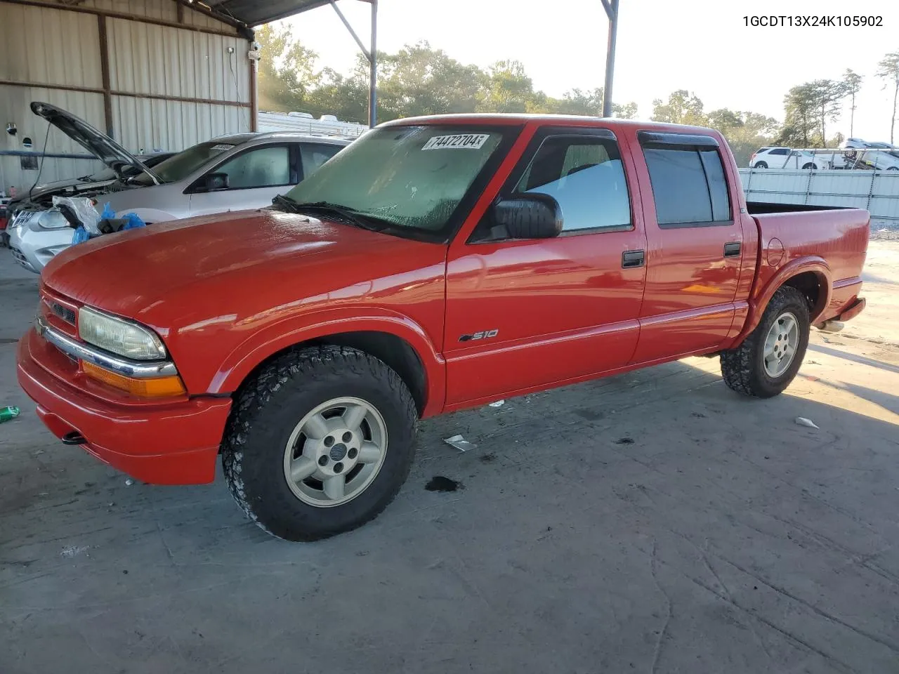 2004 Chevrolet S Truck S10 VIN: 1GCDT13X24K105902 Lot: 74472704