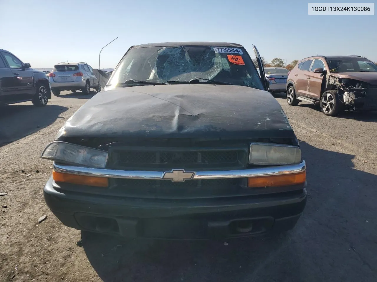 2004 Chevrolet S Truck S10 VIN: 1GCDT13X24K130086 Lot: 77305864