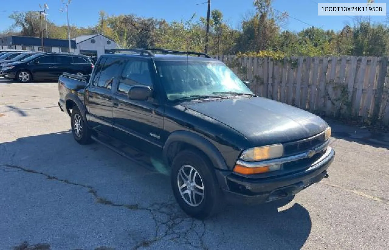 2004 Chevrolet S Truck S10 VIN: 1GCDT13X24K119508 Lot: 79243194