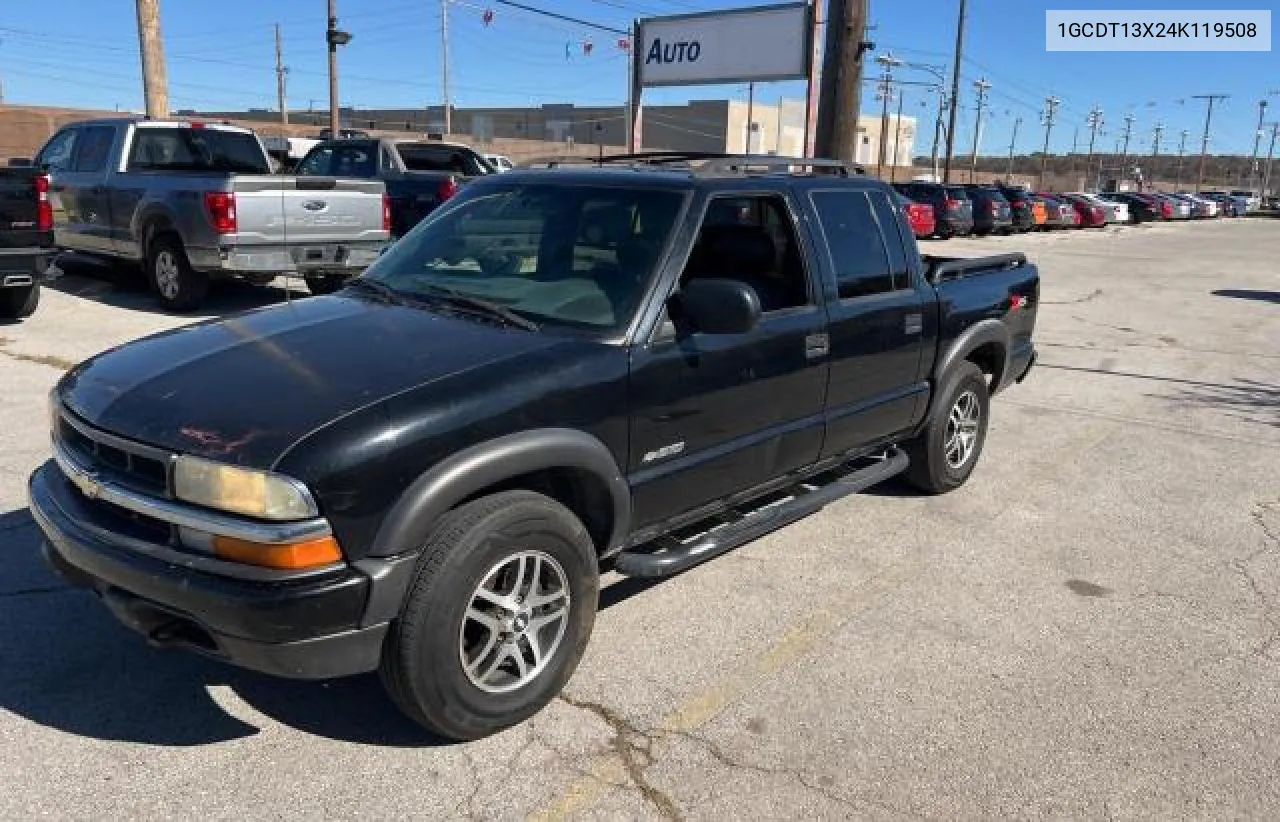 2004 Chevrolet S Truck S10 VIN: 1GCDT13X24K119508 Lot: 79243194