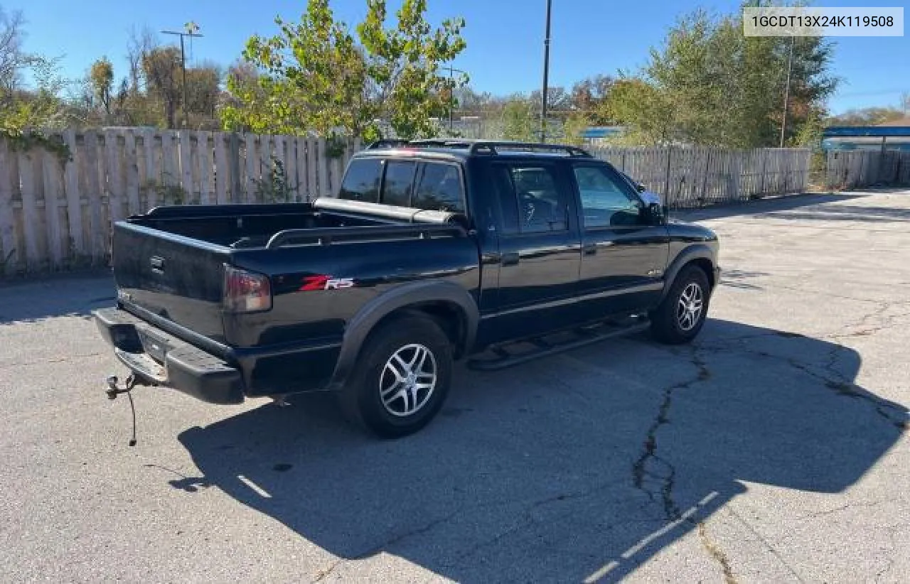 2004 Chevrolet S Truck S10 VIN: 1GCDT13X24K119508 Lot: 79243194