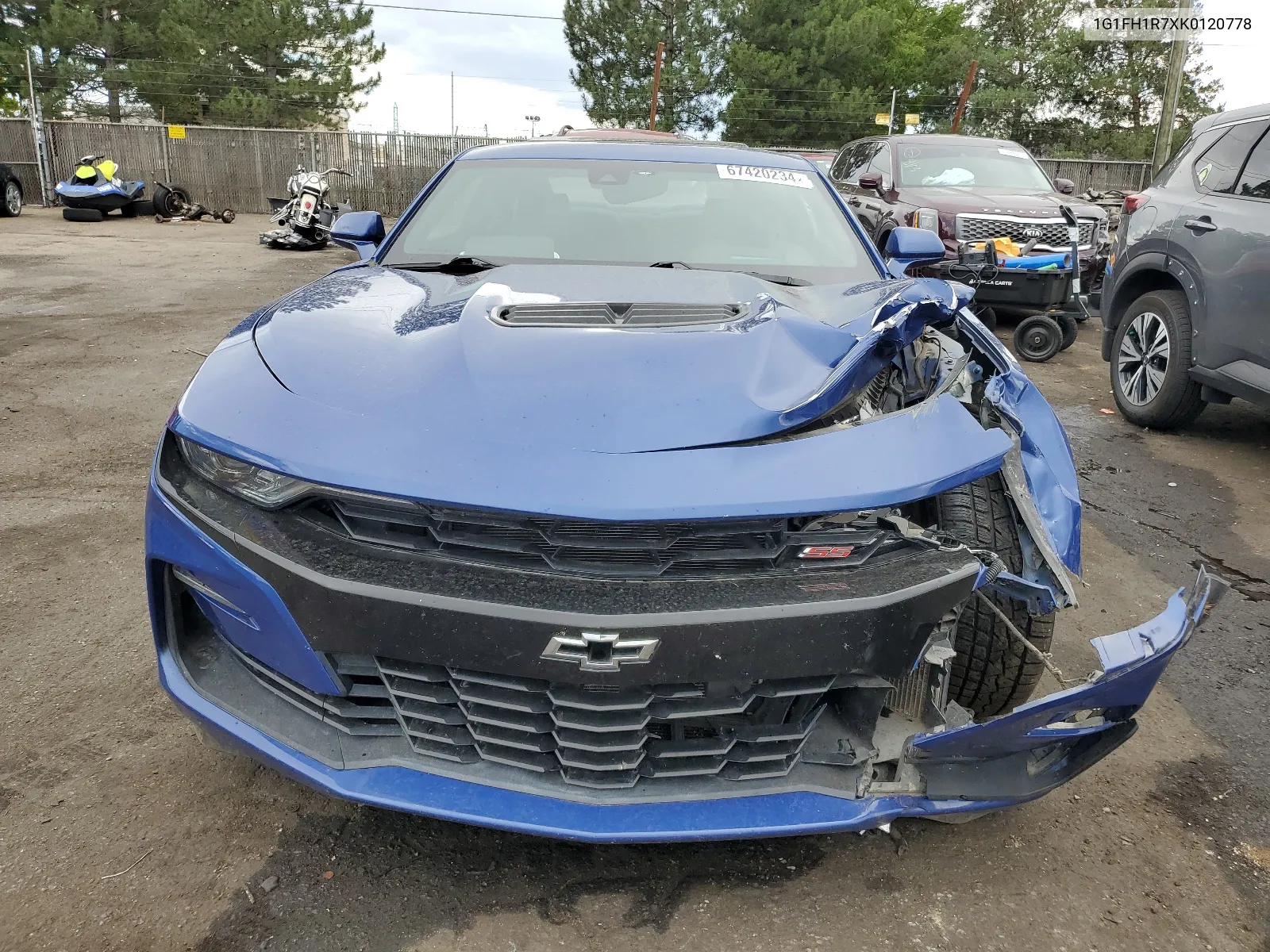 2019 Chevrolet Camaro Ss VIN: 1G1FH1R7XK0120778 Lot: 67420234