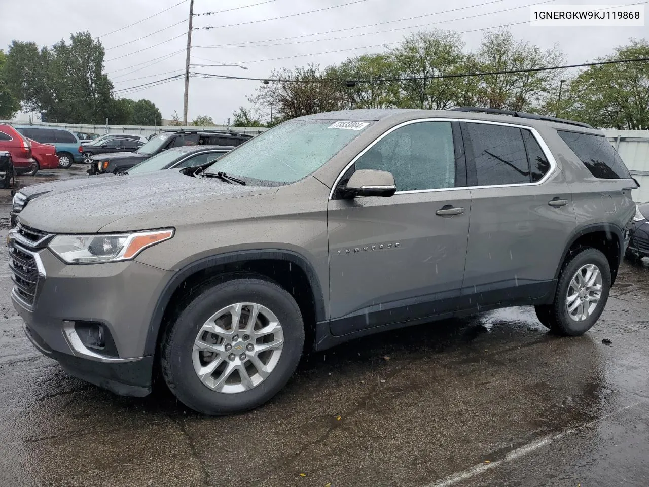 2019 Chevrolet Traverse Lt VIN: 1GNERGKW9KJ119868 Lot: 73533804