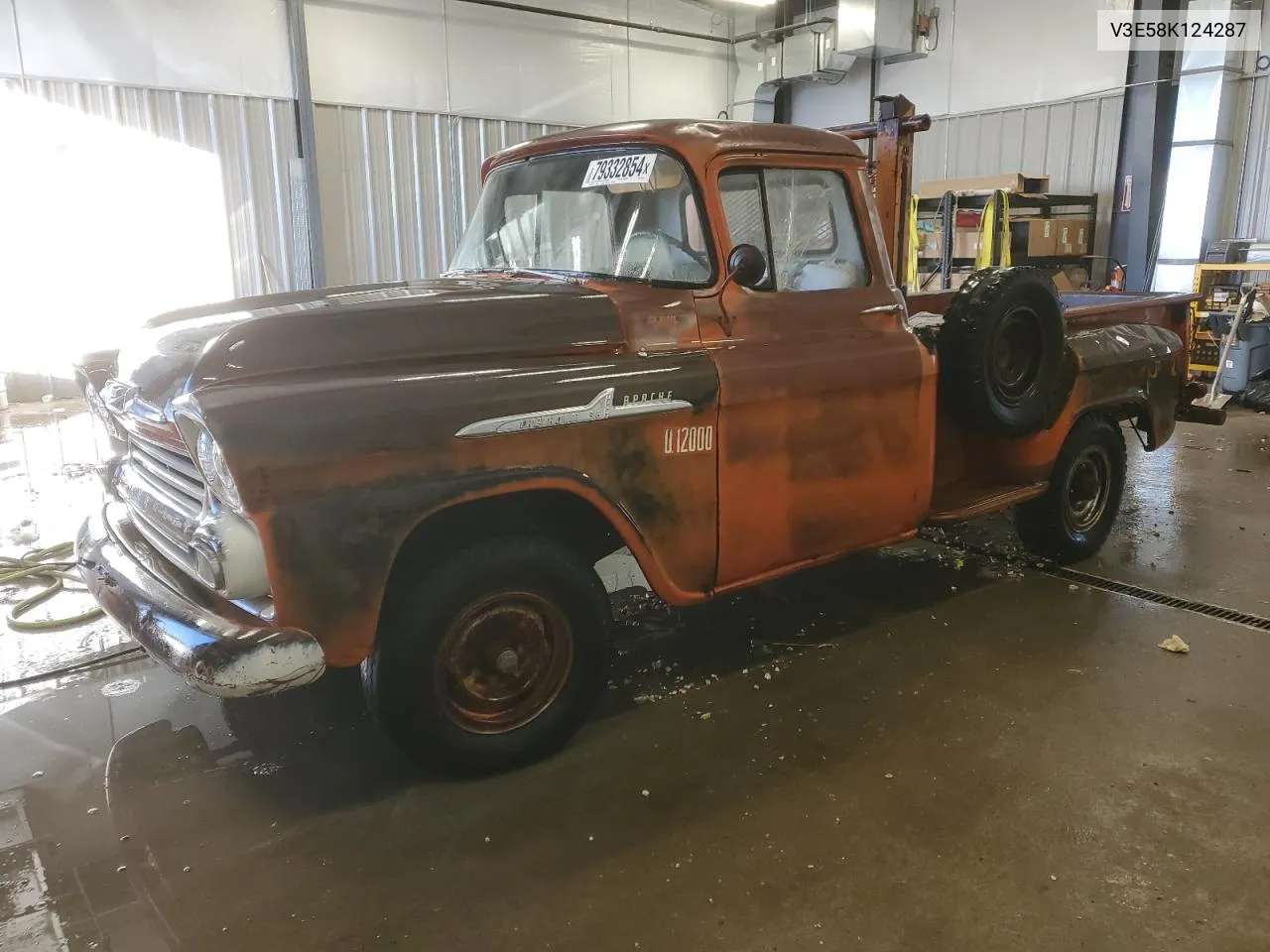 1958 Chevrolet Pickup VIN: V3E58K124287 Lot: 79332854