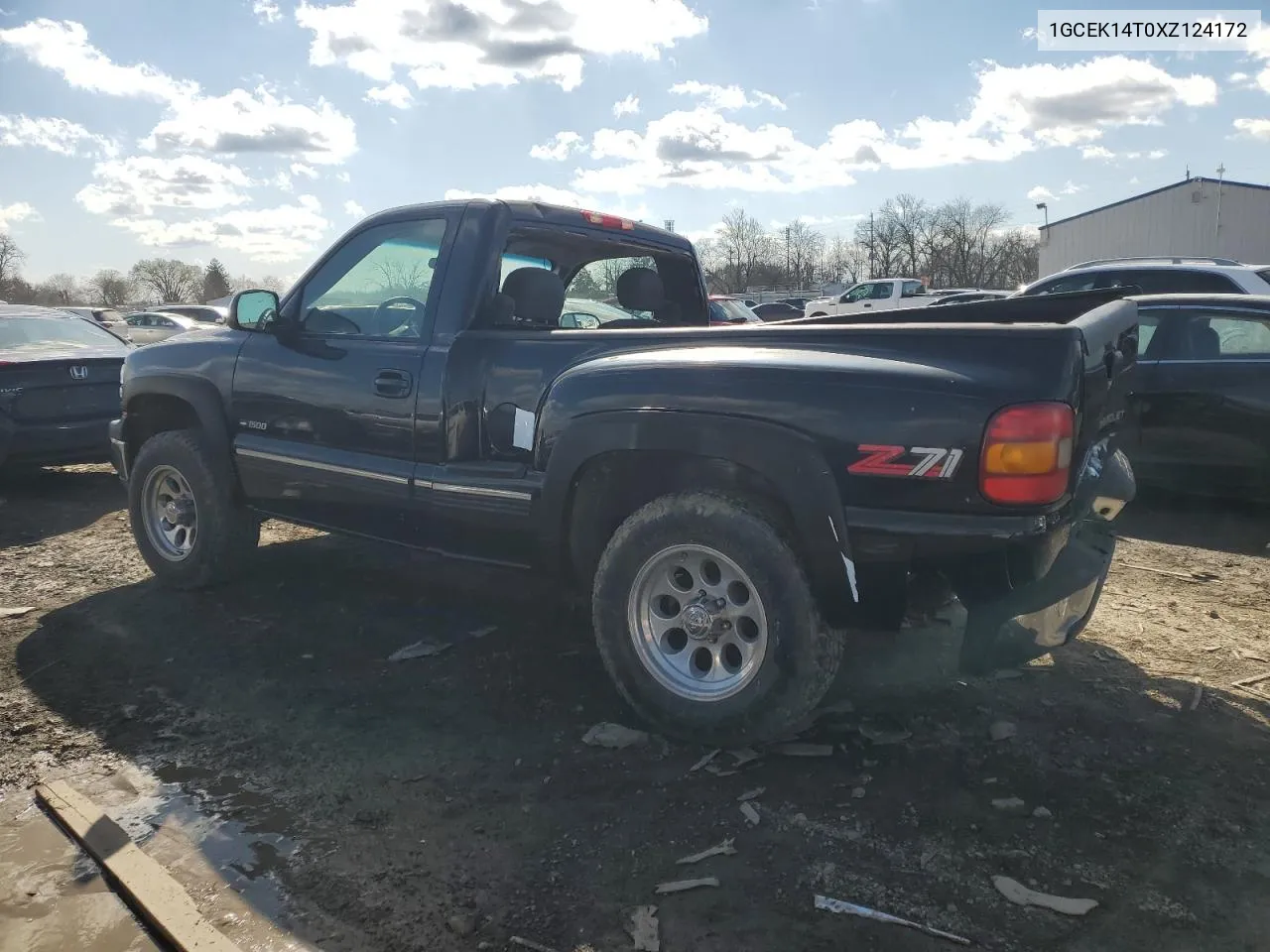 1999 Chevrolet Silverado K1500 VIN: 1GCEK14T0XZ124172 Lot: 46821094