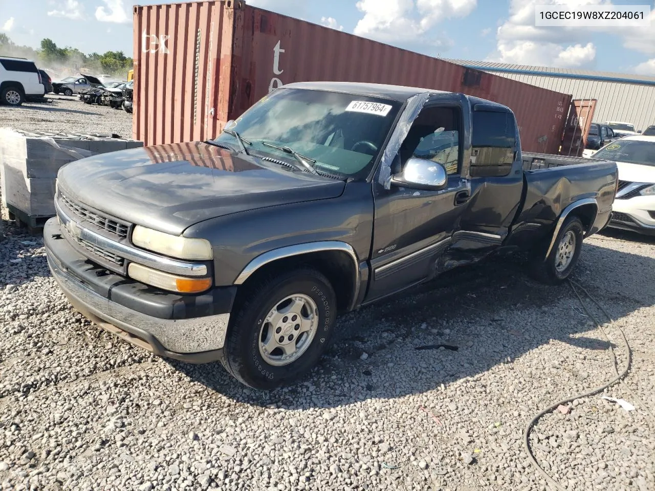 1999 Chevrolet Silverado C1500 VIN: 1GCEC19W8XZ204061 Lot: 61757964