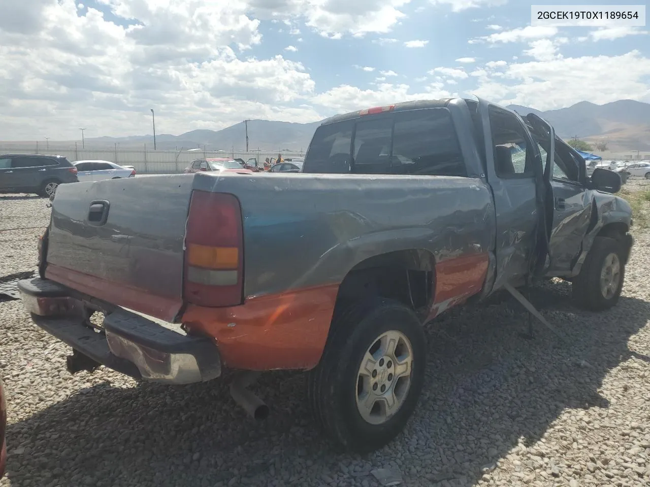 1999 Chevrolet Silverado K1500 VIN: 2GCEK19T0X1189654 Lot: 66281074