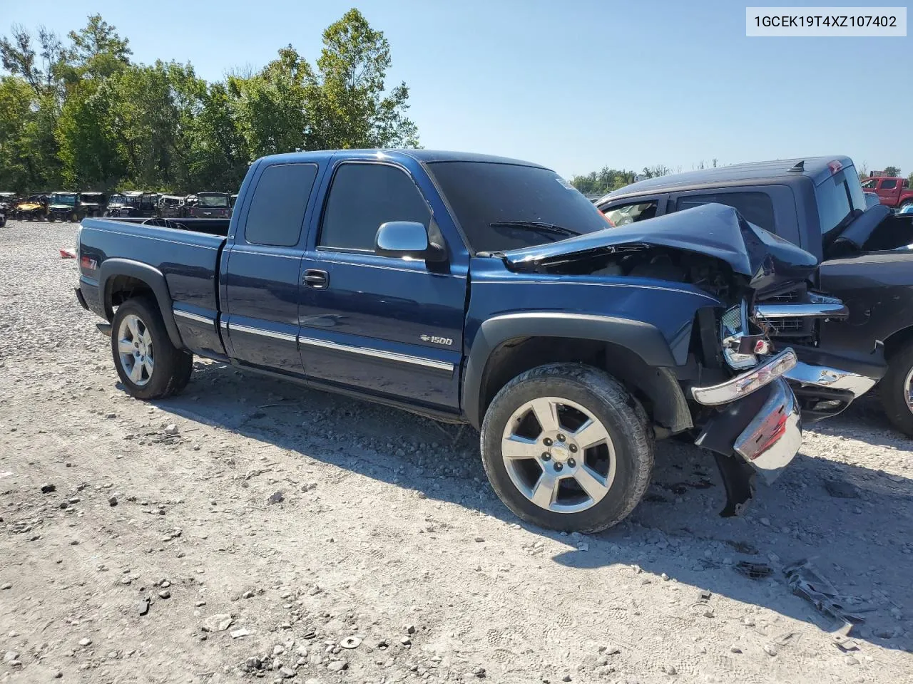 1999 Chevrolet Silverado K1500 VIN: 1GCEK19T4XZ107402 Lot: 69690314