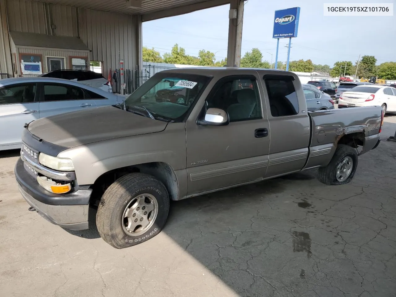 1999 Chevrolet Silverado K1500 VIN: 1GCEK19T5XZ101706 Lot: 70585684