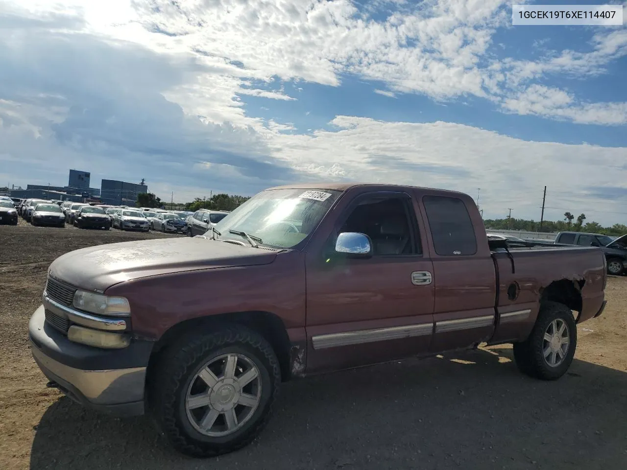 1999 Chevrolet Silverado K1500 VIN: 1GCEK19T6XE114407 Lot: 72197284