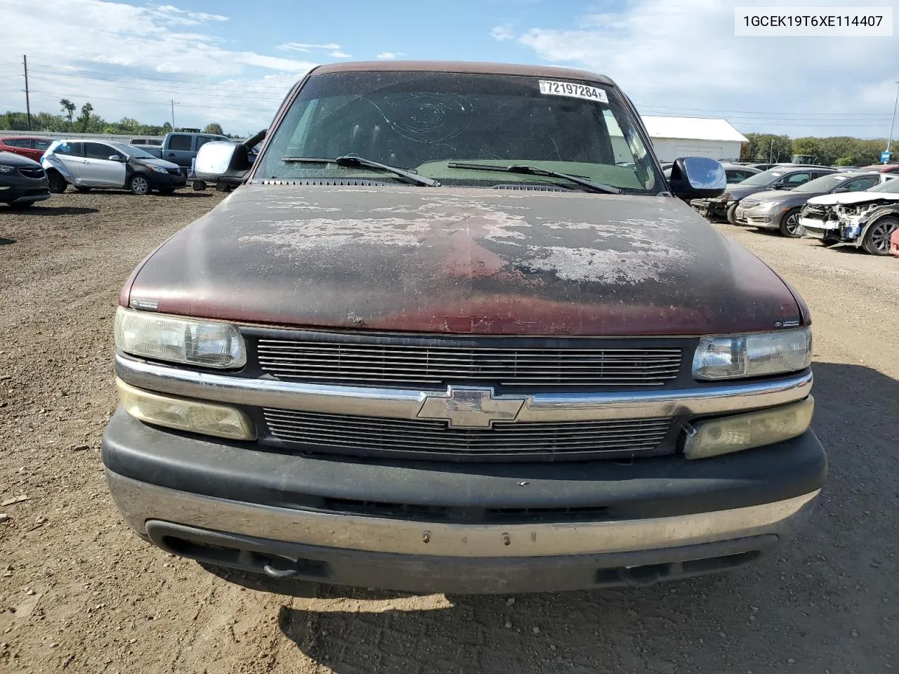 1999 Chevrolet Silverado K1500 VIN: 1GCEK19T6XE114407 Lot: 72197284