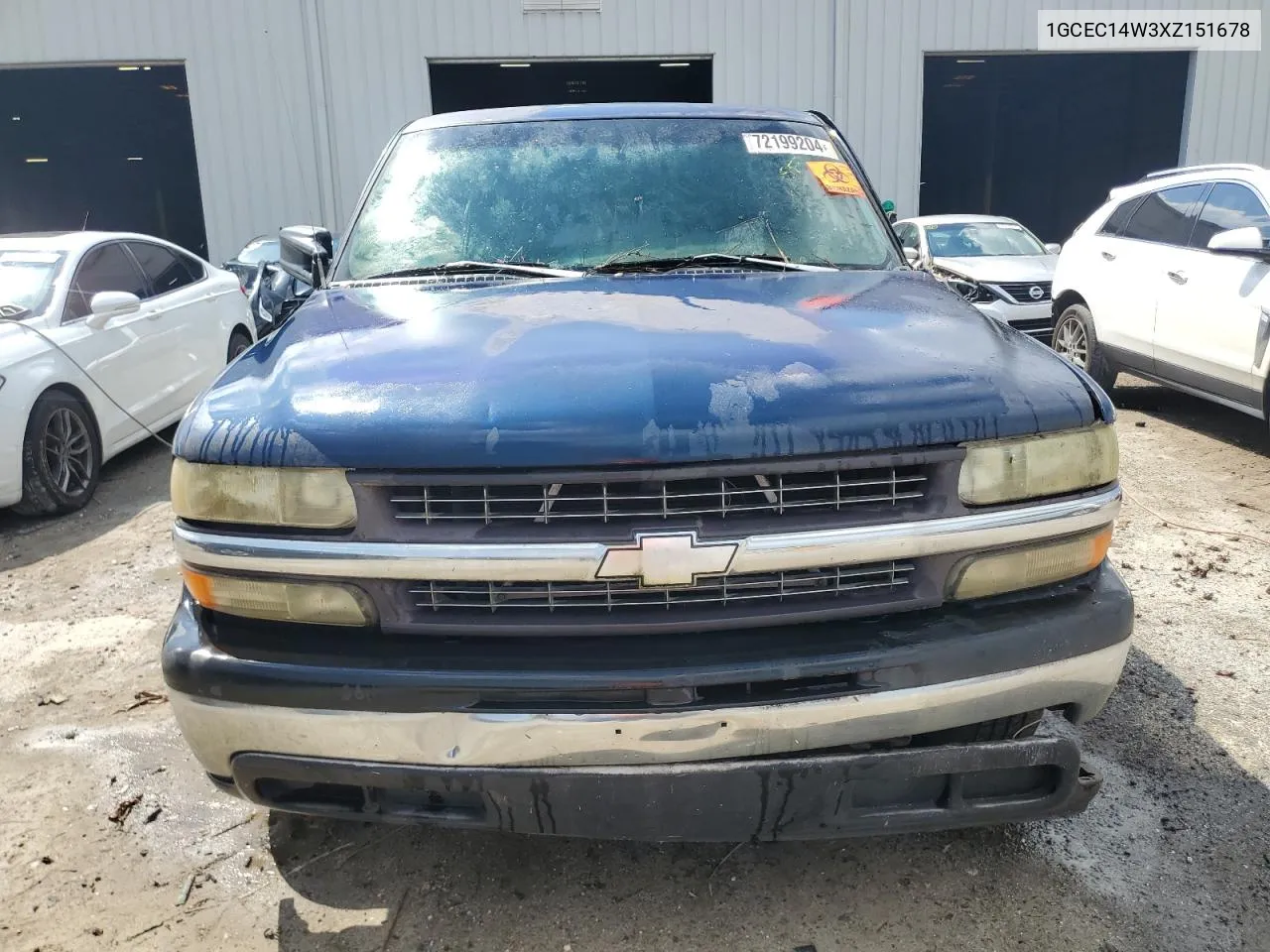 1999 Chevrolet Silverado C1500 VIN: 1GCEC14W3XZ151678 Lot: 72199204