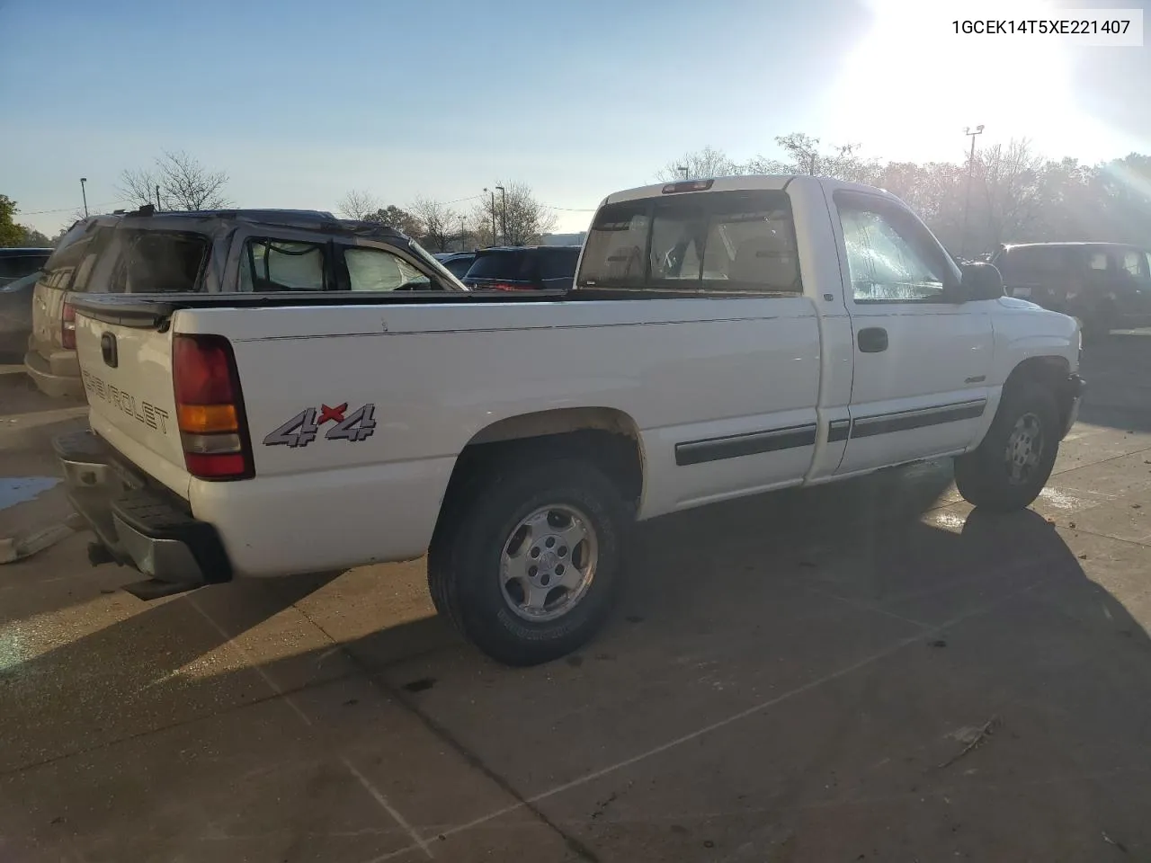 1999 Chevrolet Silverado K1500 VIN: 1GCEK14T5XE221407 Lot: 76757964