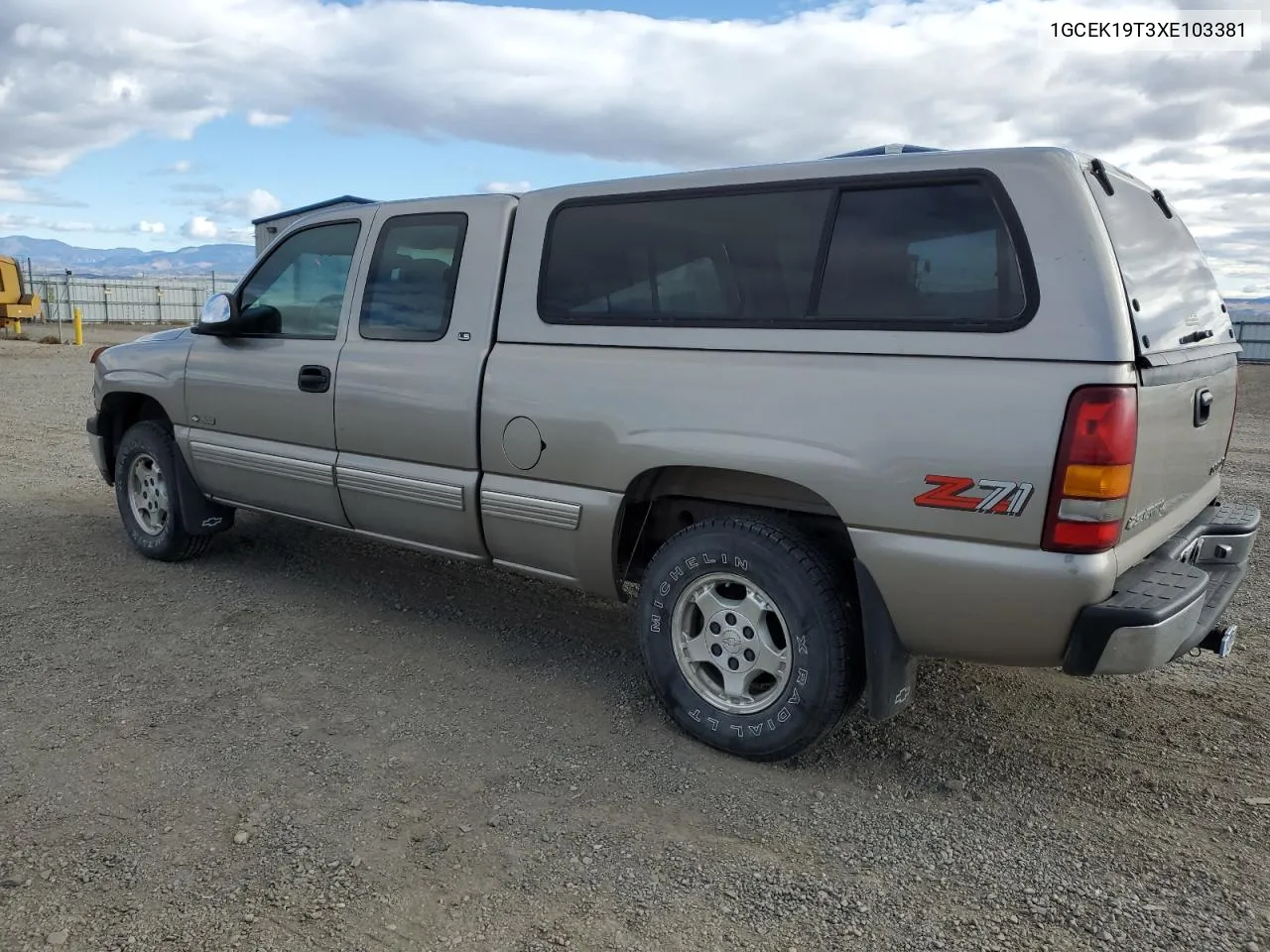 1999 Chevrolet Silverado K1500 VIN: 1GCEK19T3XE103381 Lot: 76920824