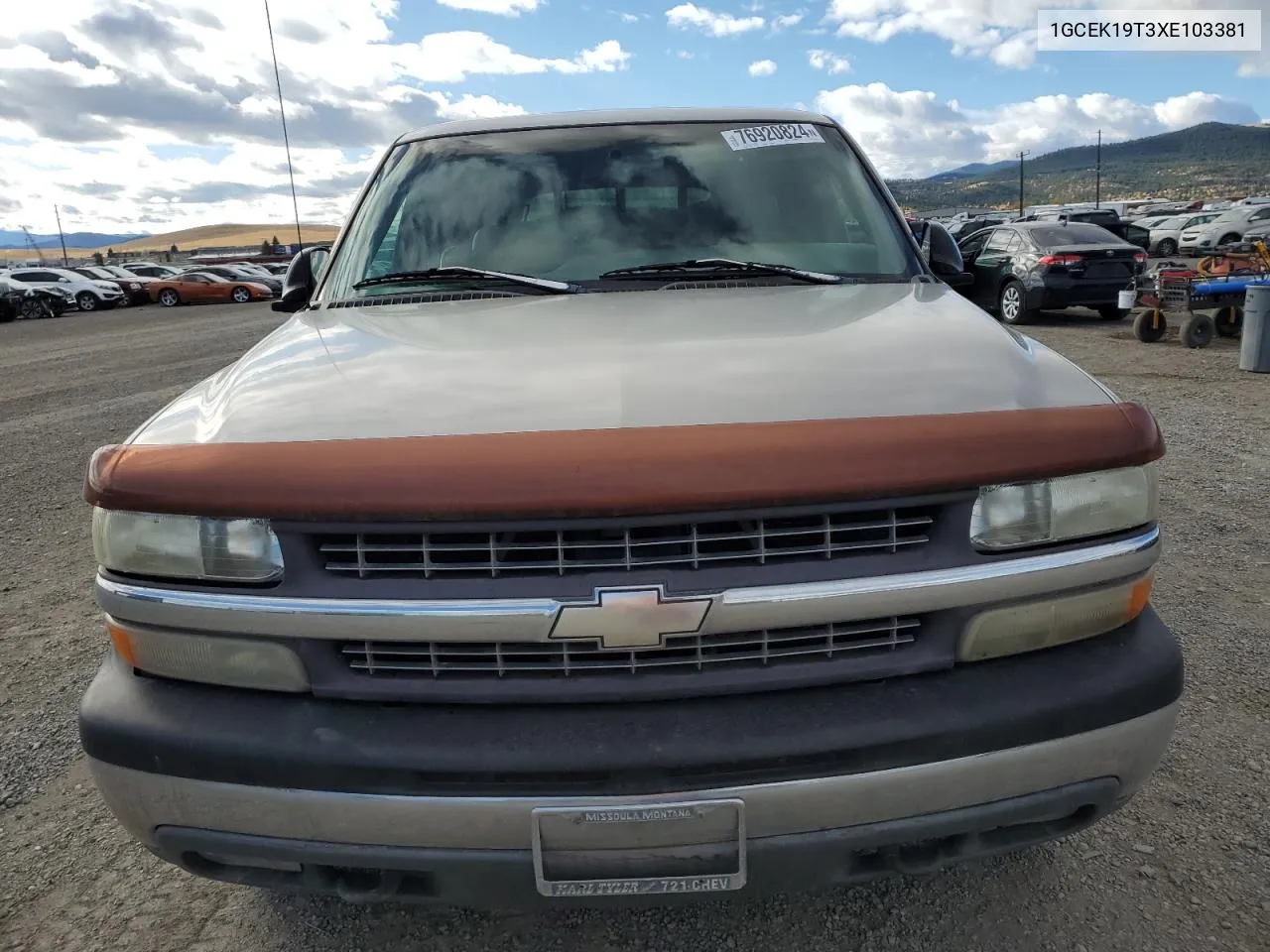 1999 Chevrolet Silverado K1500 VIN: 1GCEK19T3XE103381 Lot: 76920824