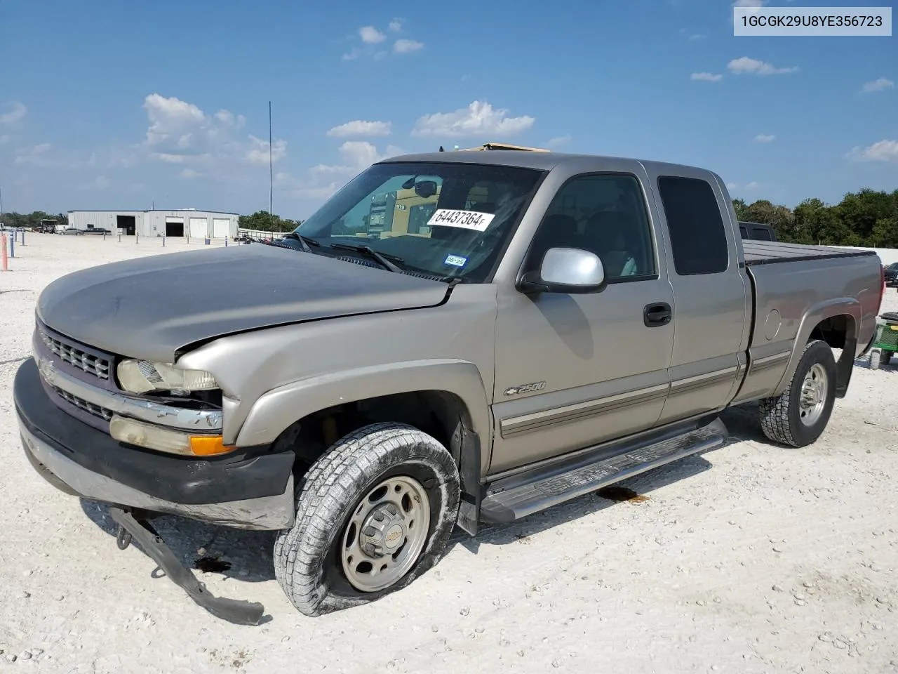 1GCGK29U8YE356723 2000 Chevrolet Silverado K2500